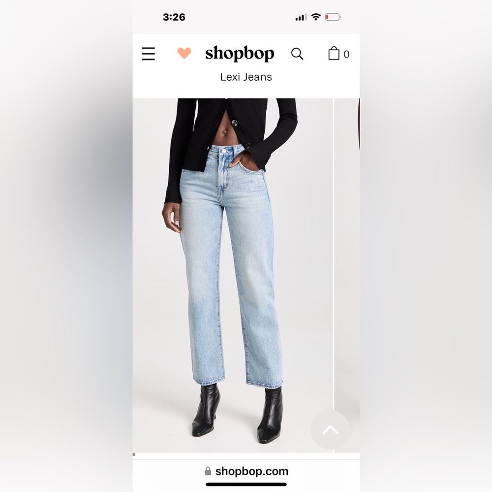 PISTOLA LEXI MID RISE BOWED STRAIGHT JEAN